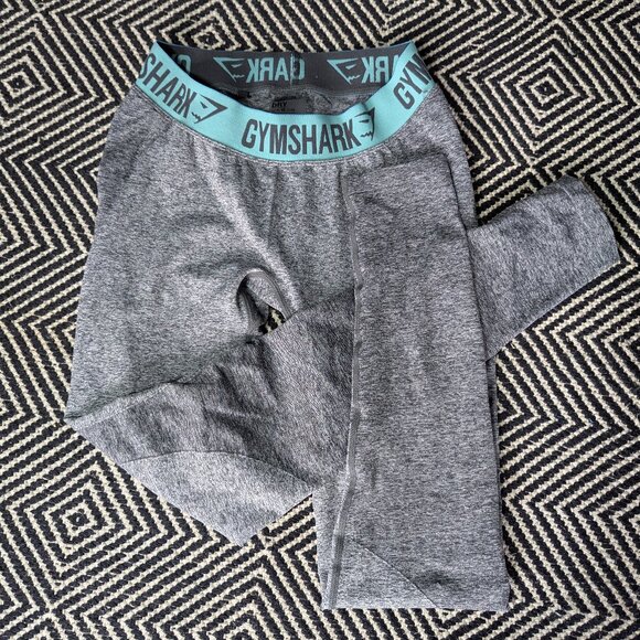 Gymshark Womens Pants Mint Green Flex Activewear Athletic Leggings Size M - Picture 1 of 4